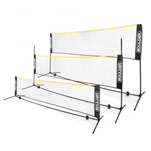 10 Ft Mini-Size Portable Net Set - for Badminton, Pickleball, Tennis, Kids Volleyball, even Soccer