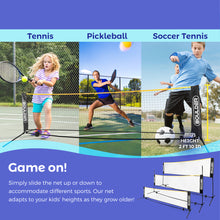 10 Ft Mini-Size Portable Net Set - for Badminton, Pickleball, Tennis, Kids Volleyball, even Soccer