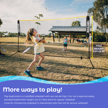 10 Ft Mini-Size Portable Net Set - for Badminton, Pickleball, Tennis, Kids Volleyball, even Soccer