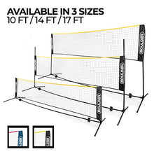 14 Ft Portable Badminton Net Set - for Pickleball, Tennis, Soccer, or Kids Volleyball