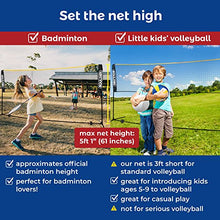 14 Ft Portable Badminton Net Set - for Pickleball, Tennis, Soccer, or Kids Volleyball