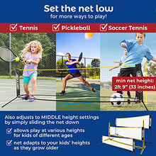 14 Ft Portable Badminton Net Set - for Pickleball, Tennis, Soccer, or Kids Volleyball