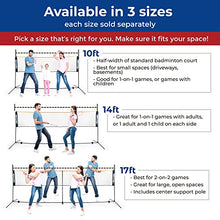 14 Ft Portable Badminton Net Set - for Pickleball, Tennis, Soccer, or Kids Volleyball